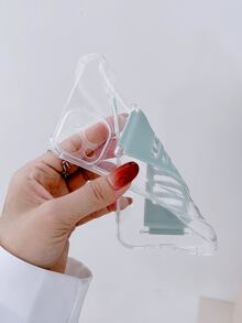 Clear Phone Case With Wristband - Blue - View 4