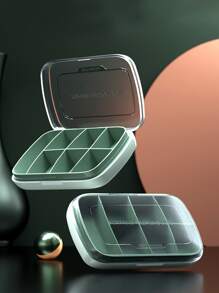 1pc Portable Medicine Storage Box - Green - View 1