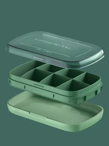 1pc Portable Medicine Storage Box - Green - View 3