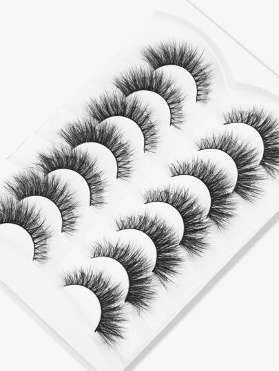 Cat Eye False Eyelashes, 7 pairs 13mm messy cross-imitation short eyelashes