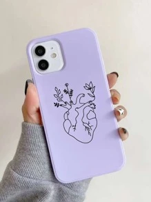 Heart Pattern Phone Case - Multicolor - View 2