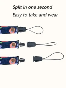 Ốp điện thoại họa tiết hoa hồng kèm dây đeo cổ, tương thích với iPhone 15 Pro Max, ốp mềm toàn diện, phiên bản quốc tế, không phải phiên bản nội địa. - Nhiều màu - Xem 3