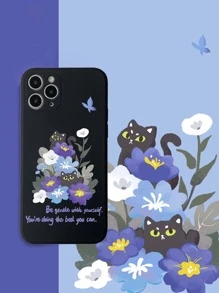 Ốp điện thoại họa tiết hoa hồng kèm dây đeo cổ, tương thích với iPhone 15 Pro Max, ốp mềm toàn diện, phiên bản quốc tế, không phải phiên bản nội địa. - Nhiều màu - Xem 6