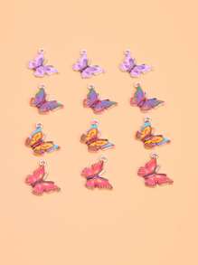 12 cái Mặt dây chuyền tự làm bướm - Nhiều màu - Xem 2