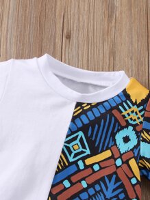 Baby Boy Graphic Print Sweatshirt & Joggers - Multicolor - View 3