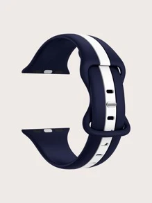 Dây đeo đồng hồ silicon khối màu tương thích với Apple Watch - Nhiều màu - Xem 2