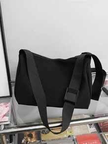 Nhẹ, Túi đeo chéo bằng vải tối giản dành cho doanh nhân dành cho nữ tuổi teen Sinh viên đại học, tân binh và nhân viên văn phòng Hoàn hảo cho văn phòng, đại học, công việc, kinh doanh, đi làm - màu đen - Xem 2