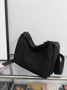 Nhẹ, Túi đeo chéo bằng vải tối giản dành cho doanh nhân dành cho nữ tuổi teen Sinh viên đại học, tân binh và nhân viên văn phòng Hoàn hảo cho văn phòng, đại học, công việc, kinh doanh, đi làm - màu đen - Xem 5