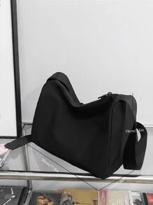 Nhẹ, Túi đeo chéo bằng vải tối giản dành cho doanh nhân dành cho nữ tuổi teen Sinh viên đại học, tân binh và nhân viên văn phòng Hoàn hảo cho văn phòng, đại học, công việc, kinh doanh, đi làm - màu đen - Xem 7