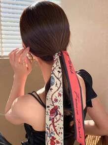 Letter Graphic Hair Band - Multicolor - View 1