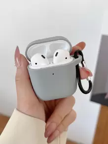 Funda de silicona simple compatible con Airpods - Gris - Ver 1