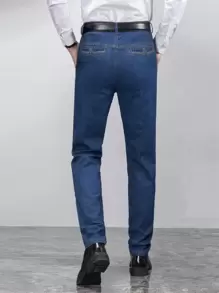 Manfinity 男士斜口袋牛仔褲不附腰帶