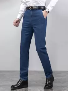 Manfinity 男士斜口袋牛仔褲不附腰帶