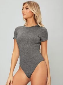 SHEIN Essnce 合適合身連體衣 - 深灰色 - 查看 6