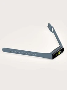 素色矽膠錶帶適用於三星 Galaxy Fit2 - 深灰色 - 查看 5