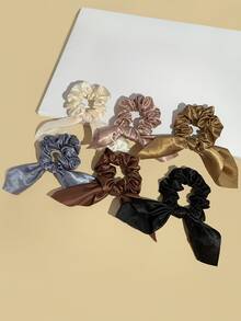 6 chiếc khăn buộc tóc chắc chắn - Nhiều màu - Xem 2