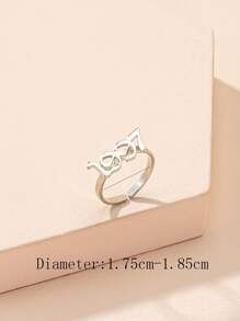 Nhẫn trang trí số năm - Bạc - Xem 3