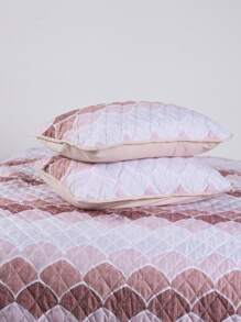 魚鱗圖案衍縫床單套裝 - 彩色 - 查看 3