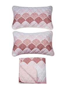 魚鱗圖案衍縫床單套裝 - 彩色 - 查看 4