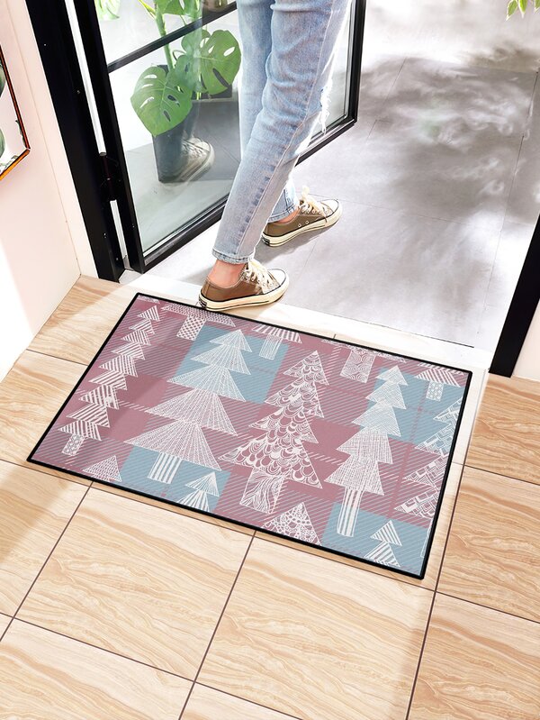 Tree Pattern Door Mat SHEIN USA