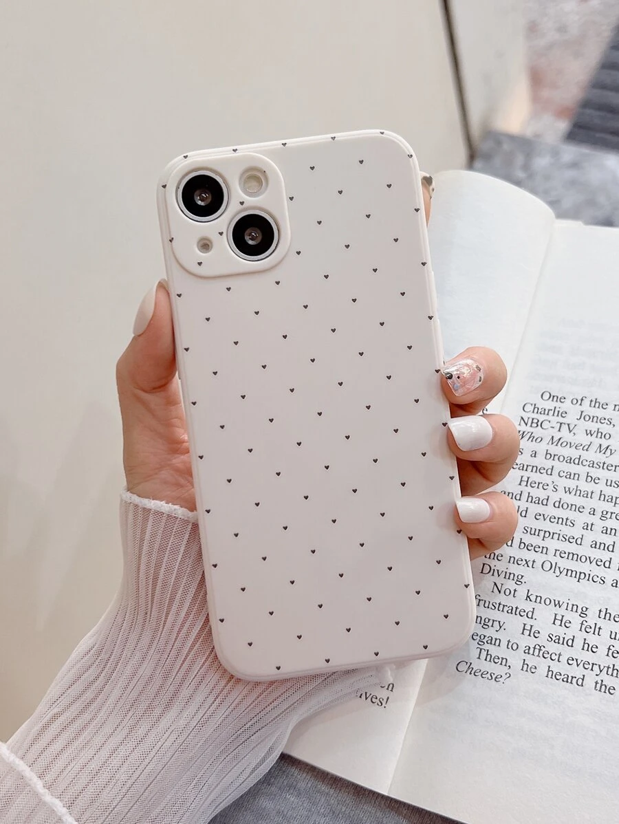 Heart Pattern Phone Case - Multicolor - View 1