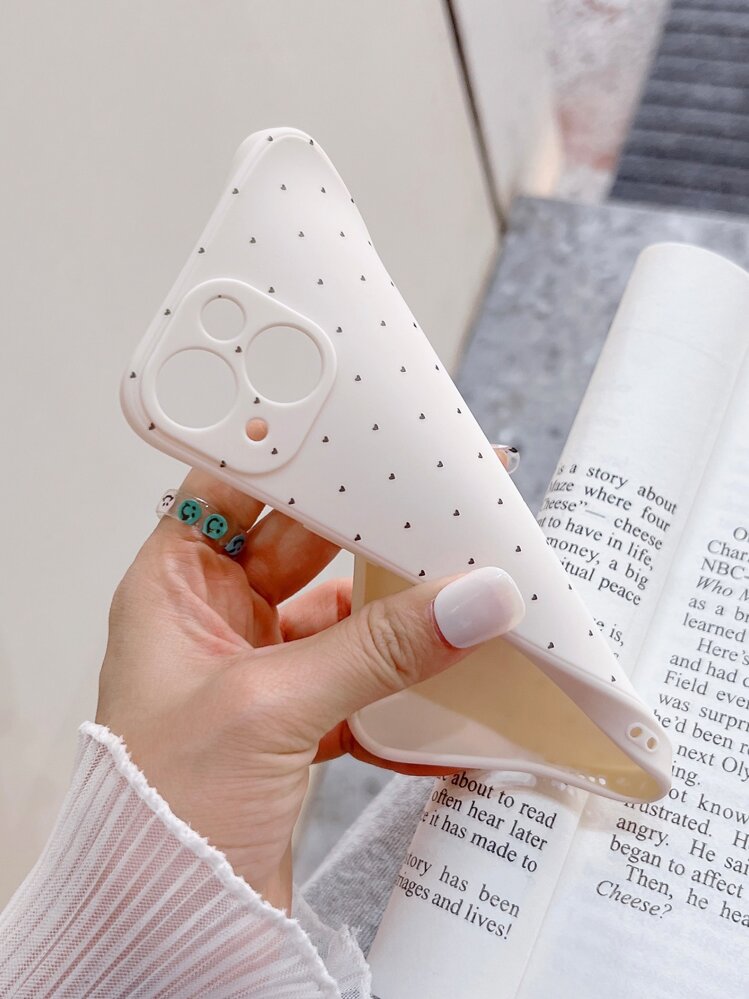 Heart Pattern Phone Case - Multicolor - View 2