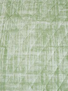 Graphic Print Quilted Bedspread - Green - View 7