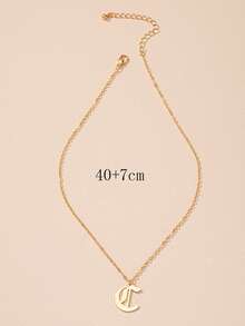 Vòng cổ Charm chữ - Vàng - Xem 5