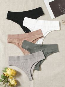 Yoga Basic 5pcs Softness Seamless Sexy Sports Brief - Multicolor - View 3