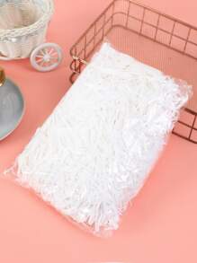 1 paquete de papel lafite arrugado, relleno de rafia, caja de regalo para fiesta de boda DIY, relleno de embalaje de Material de caramelo