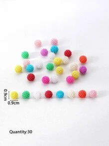 30pcs Bead DIY Jewelry Accessory - Multicolor - View 4