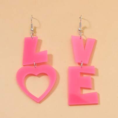 Letter Drop Earrings