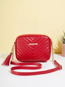 Waterproof,Lightweight,Business Casual Tassel Decor Chevron Square Bag For Teen Girls Women College Students,Rookies & White-collar Workers Perfect for Office,College,Work ,Business,Commute