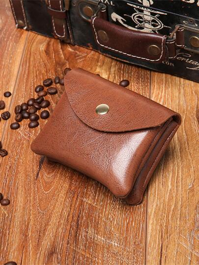 ヴィンテージデザイン スナップボタン 小銭入れの画像