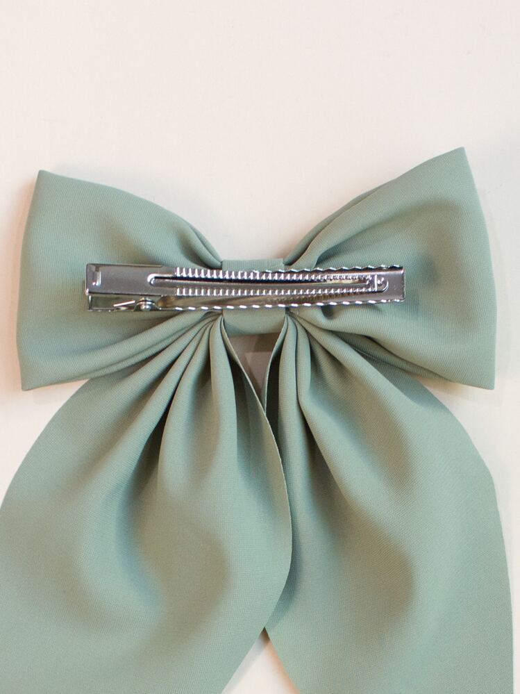 1 pieza Pinza de pelo de unicolor para niñas y adolescentes, apta para uso diario - Verde - Añade 2