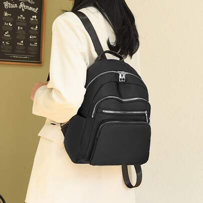 Minimalist Double Zipper Backpack