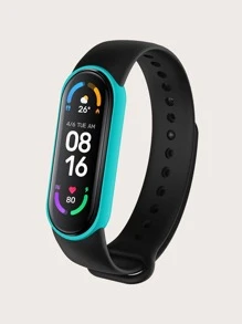 Dây đeo và vỏ silicon 2 trong 1 tương thích với Xiaomi Mi Band 5/6 - Nhiều màu - Xem 1