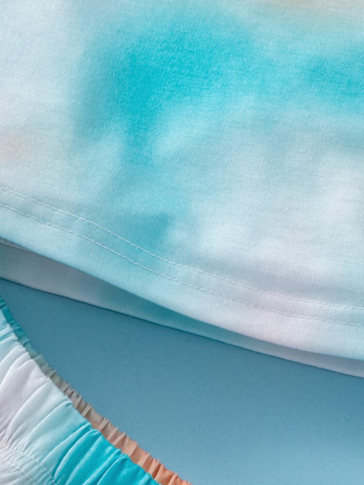 Girls Tie Dye Cami Top & Shorts - Multicolor - View 7