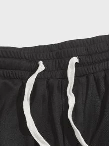 Manfinity Men 2pcs Letter Graphic Drawstring Waist Shorts - Multicolor - View 4