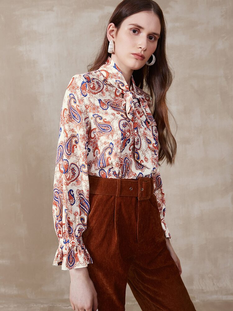 MOTF PREMIUM Top con estampado paisley - Multicolor - Añade 4