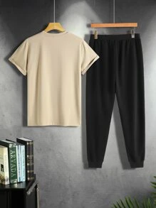 Manfinity Homme Bộ hai mảnh Nam Dây kéo Túi Đồ họa Giải trí - Nhiều màu - Xem 2