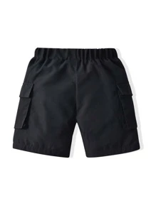 SHEIN Pantaloncini cargo casual e comodi per ragazzi, adatti per la scuola, lo sport, attività all'aperto e l'escursionismo, taglie per bambini dai 4 ai 7 anni