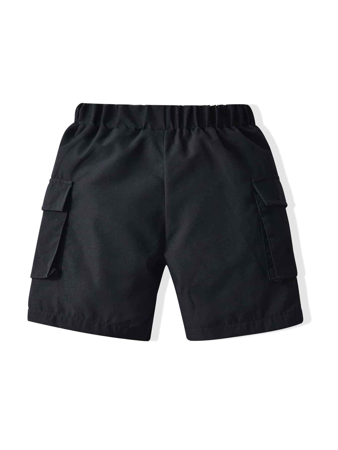 Young Boy Loose Comfortable Casual Cargo Style Shorts, Suitable For School, Sports, Outdoor, Hiking, Fits Boys Aged 4-7