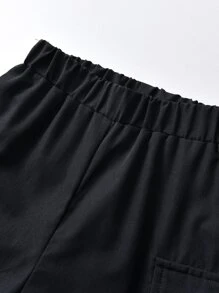 SHEIN Pantaloncini cargo casual e comodi per ragazzi, adatti per la scuola, lo sport, attività all'aperto e l'escursionismo, taglie per bambini dai 4 ai 7 anni