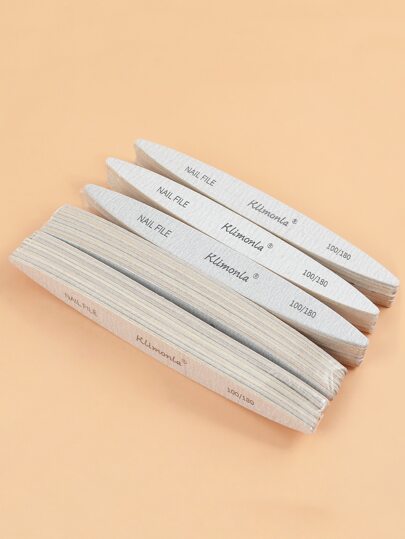 klimonla Wooden Nail File Emery Boards Buffering Files Professional Manicure Pedicure Beauty Tools 10pcs/Pack Nail Files Set For Home And Salon Use,Nail Supplies,Nail Tools,Nail Art Tools,Back To School,Nails,Nail Tools For Press On Nails