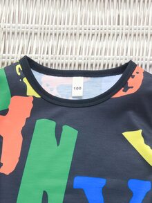 Bộ thời trang bé trai Lá thư Giải trí - Nhiều màu - Xem 3