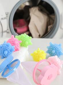 8 piezas Bola de lavandería & 2 piezas Bolsa de filtro - Multicolor - Ver 4