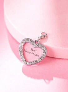 1pc Heart Shaped Pet ID Tag - Multicolor - View 1