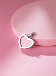 1pc Heart Shaped Pet ID Tag - Multicolor - View 2