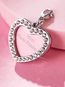 1pc Heart Shaped Pet ID Tag - Multicolor - View 3